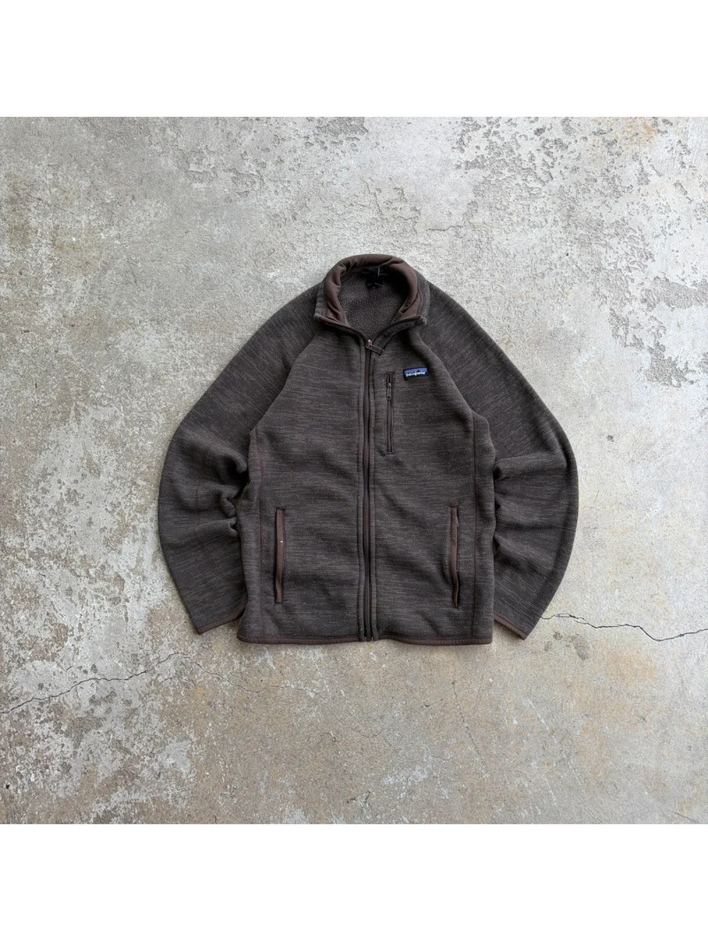 Patagonia Zip Up Brown Fleece Sweatshirt - Men’s Small
